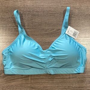 NWT - Kindly Yours Sustainable Micro Scoop Bralette - Blue - XL